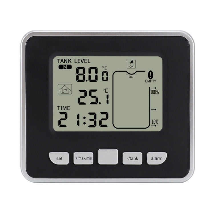TS-FT002 Multifunctional Ultrasonic Electronic Water Tank Level Gauge With Indoor Temperature Thermometer Clock Display Water Level Gauge, TS-FT002 TS-FT002 Multifunctional Ultrasonic Electronic Water Tank Level Gauge With Indoor Temperature Thermometer Clock Display Water Level Gauge, TS-FT002